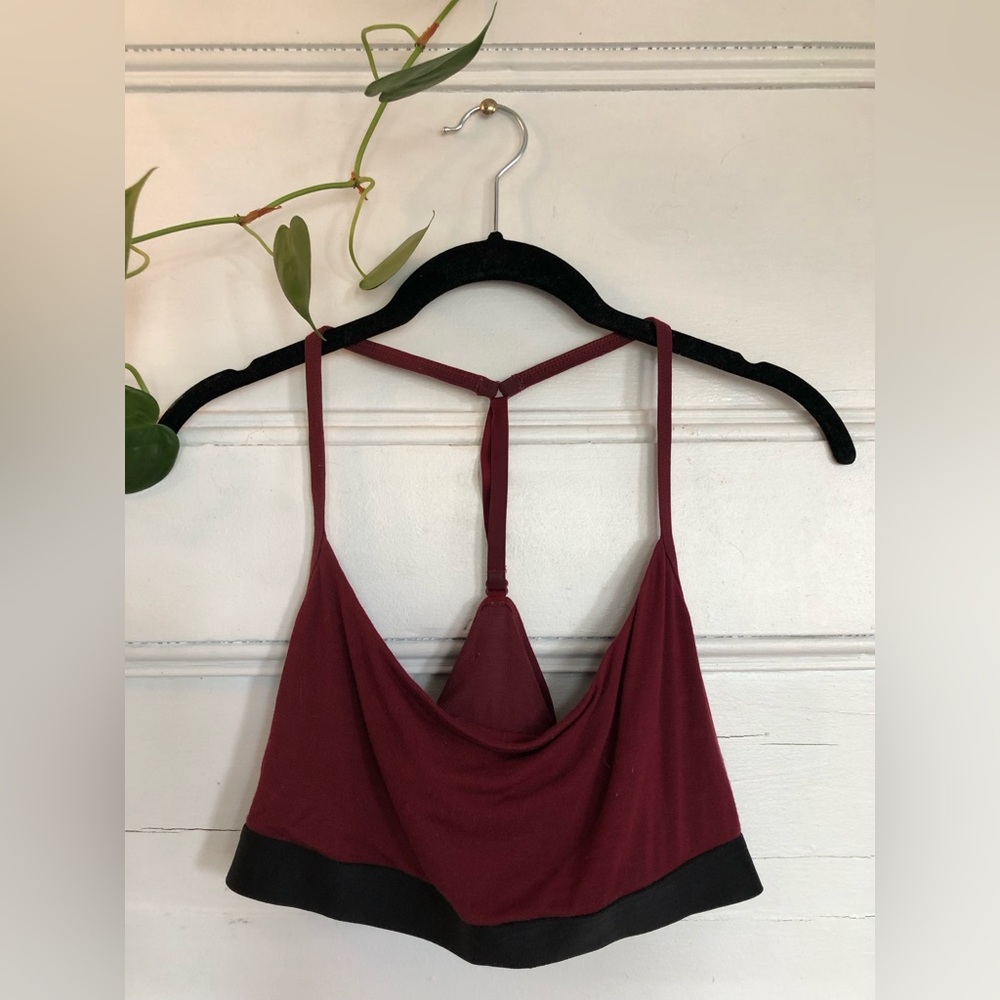 MEUNDIES T-Back Bralette (Burgundy)